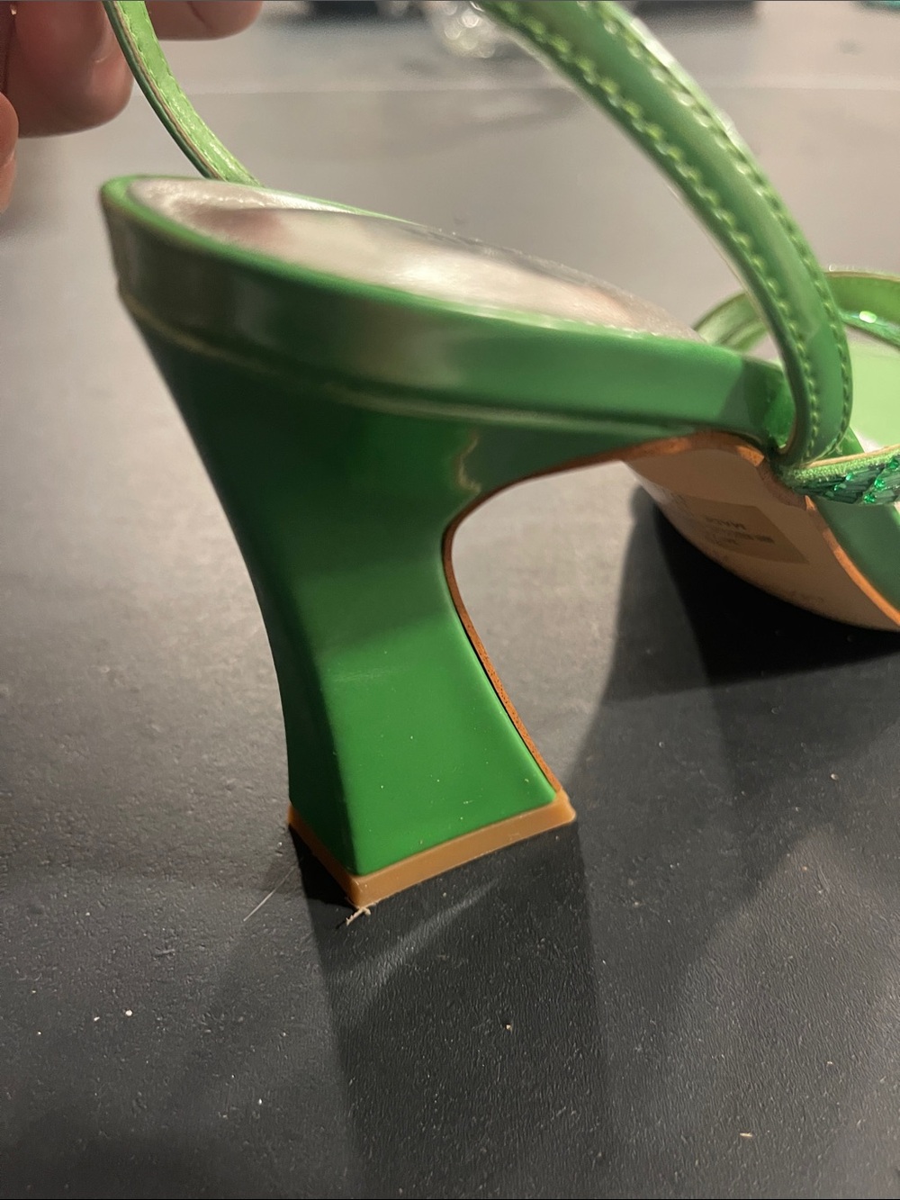 Marc Fisher Green Strappy Square-Toe Heels size 7 - Picture 11 of 14